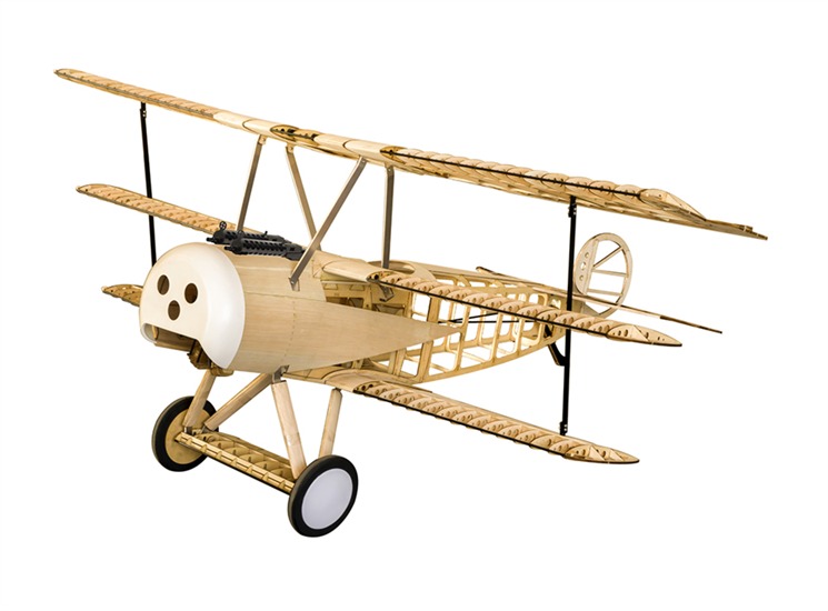 DW 61" Fokker DR1 Triplane Laser Cut Balsawood RC Airplane Model Kit