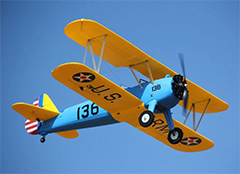 PT-17 1300mm Wingspan EPO RC Plane PNP Blue